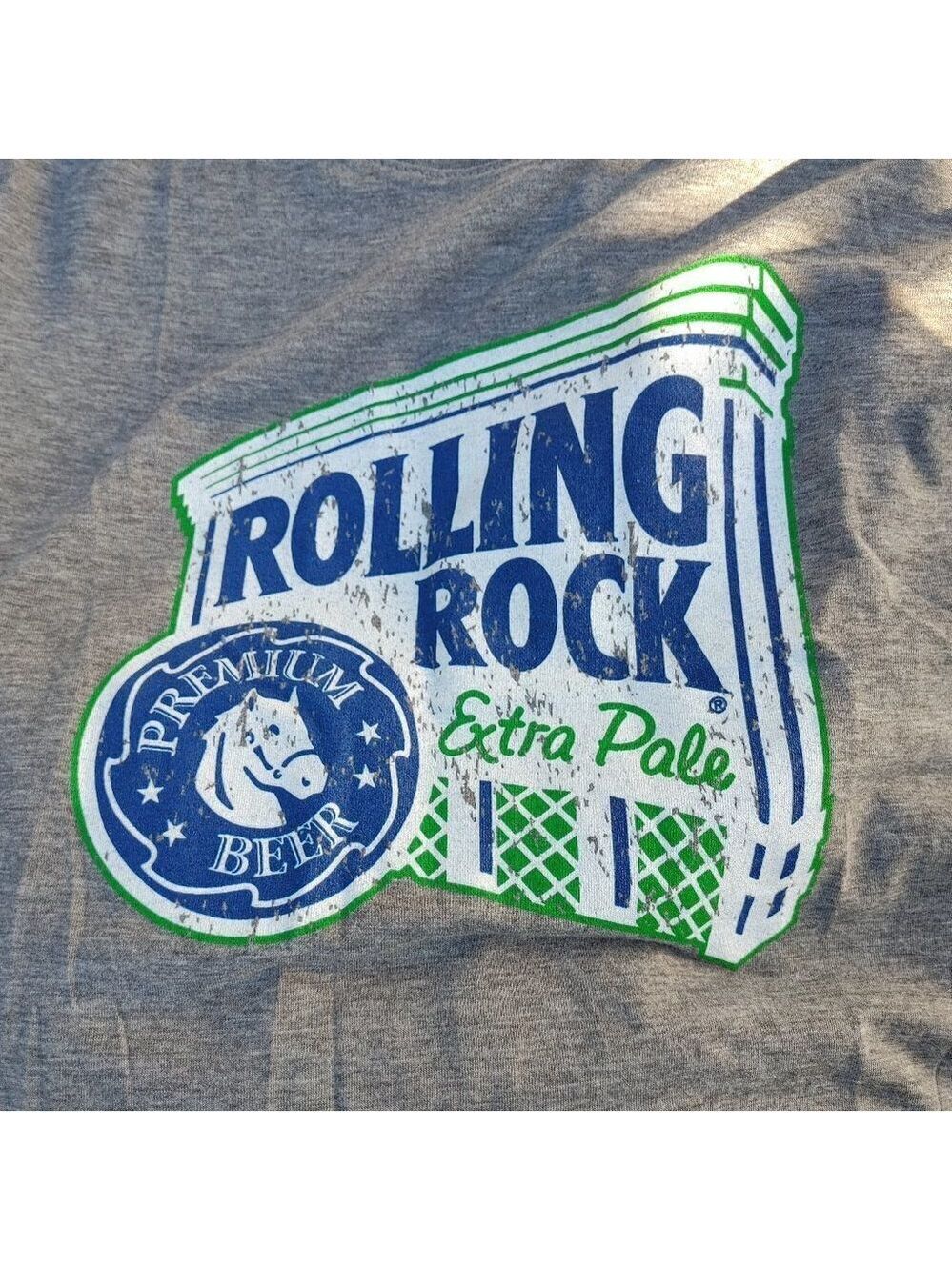 Rolling Rock Extra Pale Ale t-shirt tee Women's Size Large